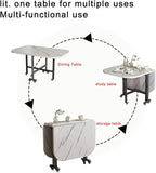 Multifunctional Folding Dining Table – Extendable, Removable & Stylish