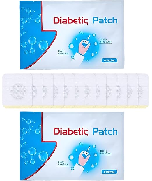 12Pcs Natural Diabetic Glucose Support Patches