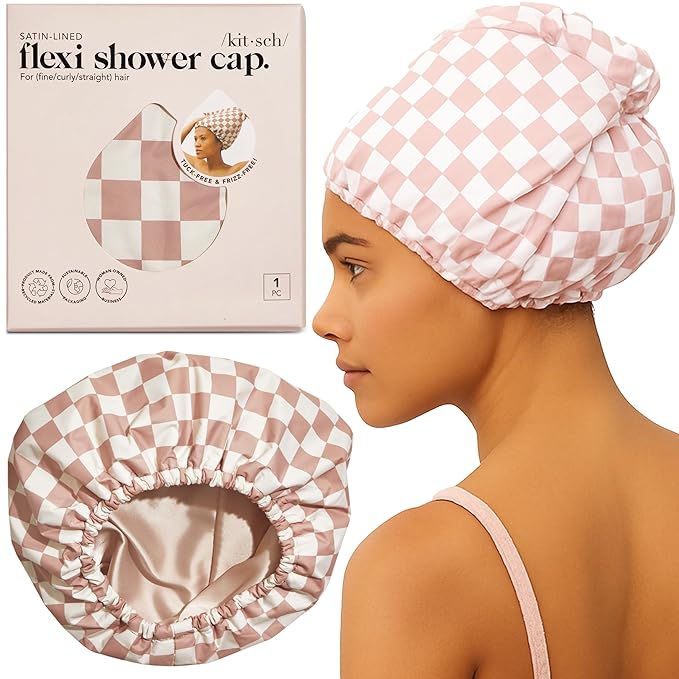 Luxury Reusable Shower Caps for Women Waterproof