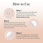 Luxury Reusable Shower Caps for Women Waterproof