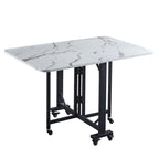 Multifunctional Folding Dining Table – Extendable, Removable & Stylish