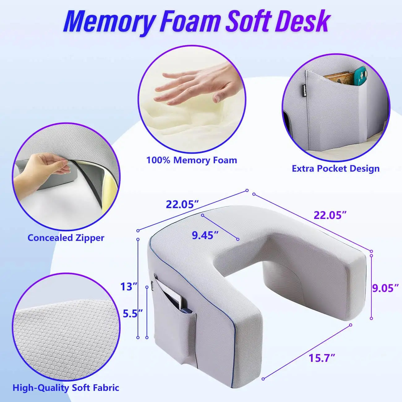 Portable Lap Desk with Arm Support – Work & Relax Anywhere